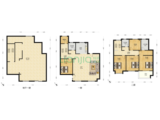 海创世袭庄园 5室1厅3卫 333平方