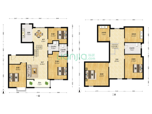嘉兴花园 5室2厅3卫 202平方