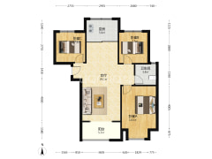 天伦湾  中高楼层  采光一点遮挡都没有-涿州天伦湾一期户型图
