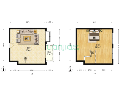 南宁新城吾悦广场 1室1厅0卫 55平方