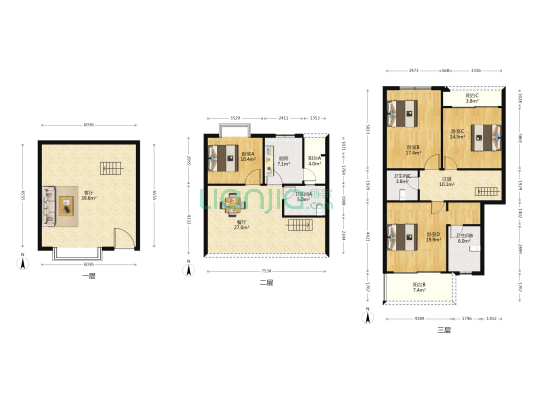 半城中央 4室2厅3卫 214平方