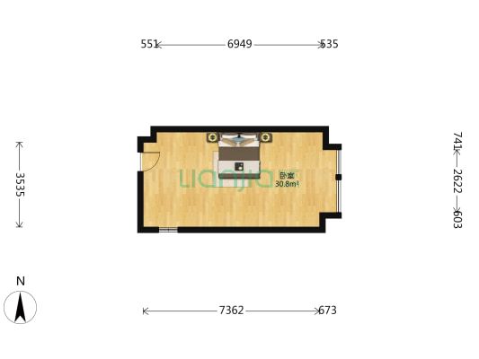 教育局宿舍 1室0厅0卫 62平方