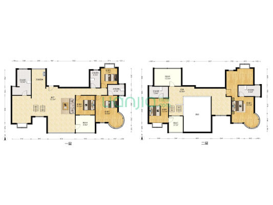 奥林清华西区 5室1厅5卫 337平方