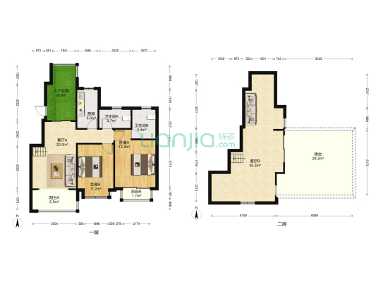富力湾四季半岛 2室2厅2卫 120平方