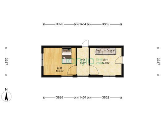 打绳巷 1室1厅0卫 40平方