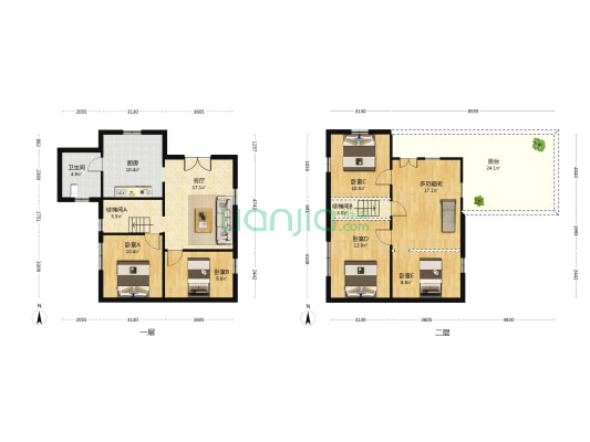 大象埔新村 6室1厅1卫 155平方