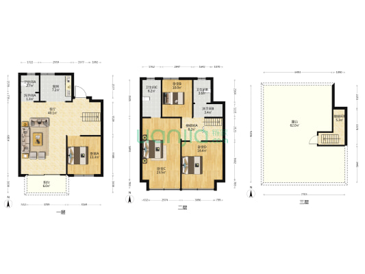 正源荟艺境 4室1厅5卫 173平方