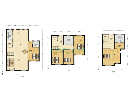 保集澜湾(别墅) 5室1厅3卫 261平方