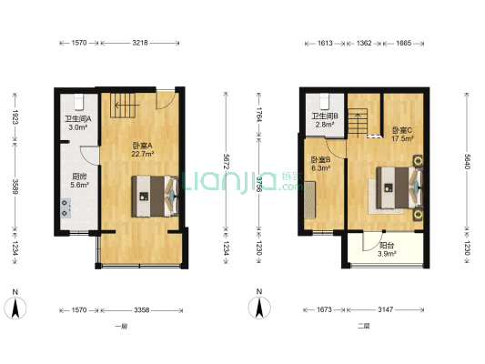 塔湾欣城西区 3室0厅2卫 42平方