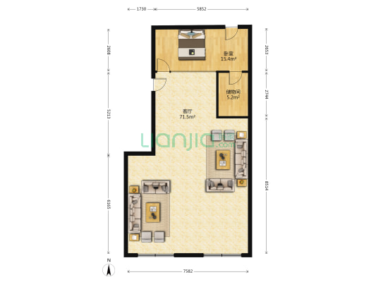 天利得益商务中心 1室1厅0卫 140平方