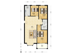南北通透三居，中间楼层拎包入住-涿州名流枫景洋房户型图