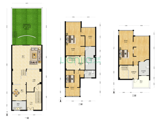 三利宅院白云渡 3室2厅3卫 323平方