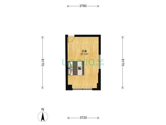 金银潭文化广场 1室0厅0卫 36平方