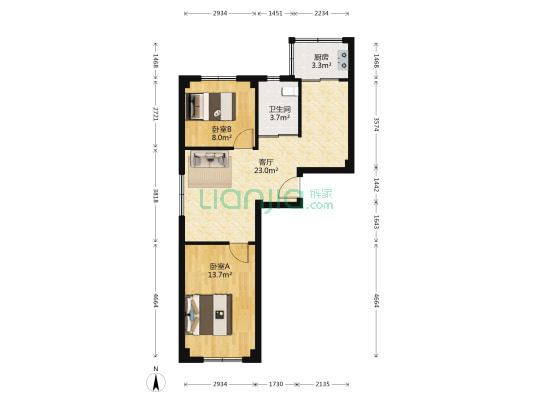 北斗新苑 2室1厅1卫 70平方