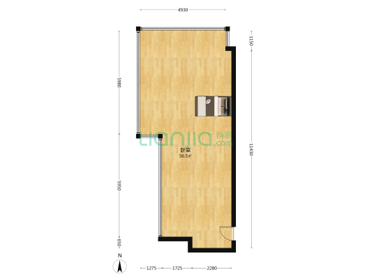 SIC嘉宏国际中心 1室0厅0卫 100平方