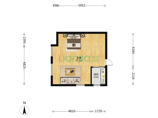 佳兆业滨江新城佳寓 1室0厅0卫 64平方