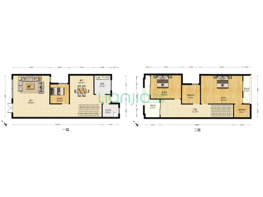 河琴湾温泉别墅 3室2厅1卫 332平方
