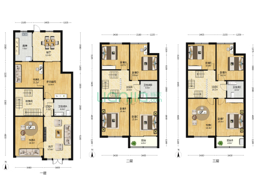 锡陆路小区 11室2厅3卫 273平方