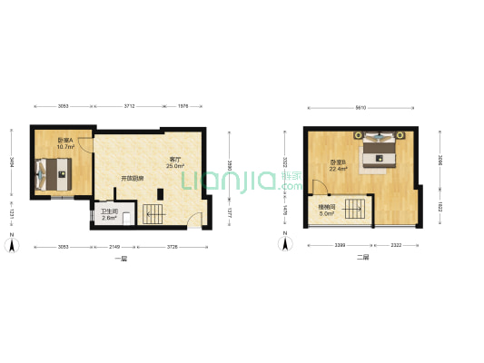江南新村 2室1厅1卫 69平方
