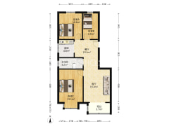 天地新城 3室2厅 南 北-涿州天地新城户型图