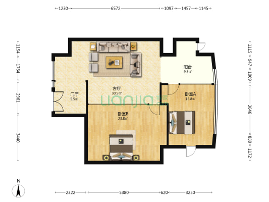创业广场 2室1厅0卫 151平方