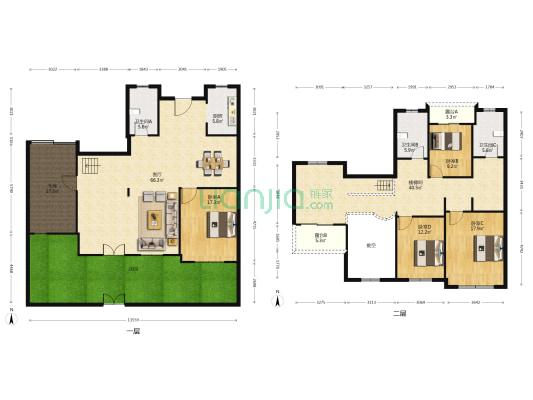 伟业锦绣江南 4室1厅3卫 241平方