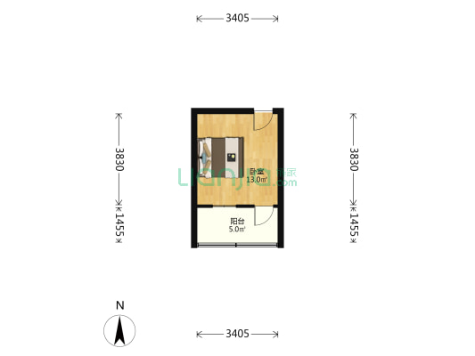 戚家弄 1室0厅0卫 21平方