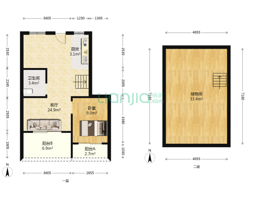都市郦景园 1室1厅1卫 156平方