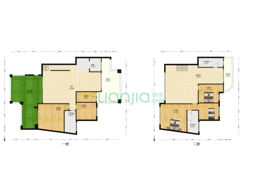 山水黔城五组团 4室1厅3卫 348平方