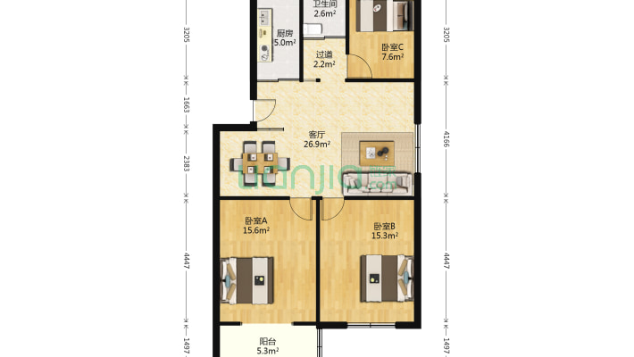 胜利路1号二手房实景图