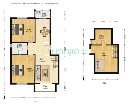 宝庆里 2室1厅1卫 101平方
