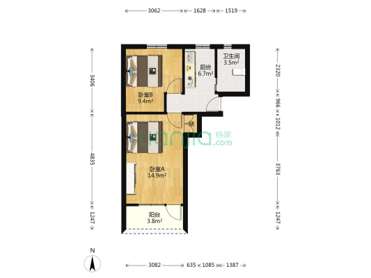 隆昌路641弄 2室0厅1卫 49平方