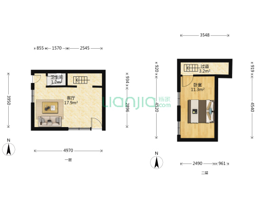 吕府马弄 1室1厅1卫 47平方