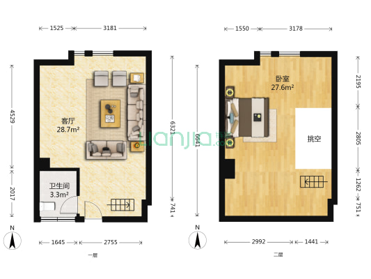 四海锦园.欣寓 1室1厅1卫 50平方