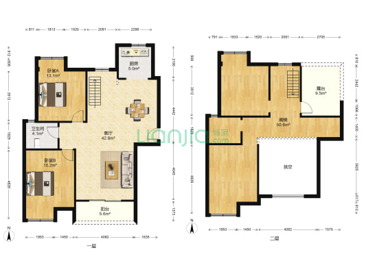 天盛广场住宅区 2室1厅1卫 192平方