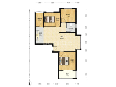出售天伦湾嘉园小区，集中供暖，朝南二居室。-涿州天伦湾嘉园户型图