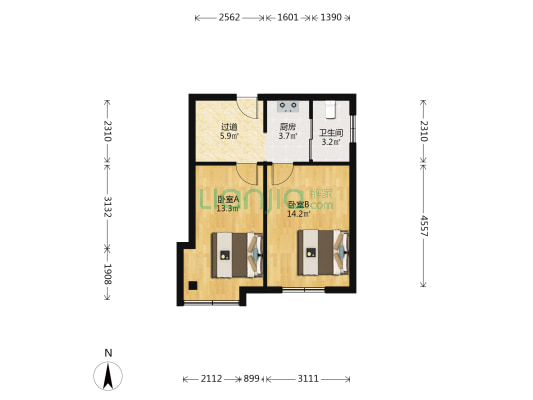 迎春一巷 2室0厅1卫 50平方