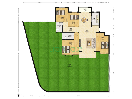 中海·半山湾畔 4室1厅2卫 144平方