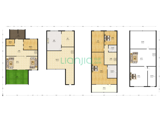 格林观堂一期 4室4厅3卫 266平方