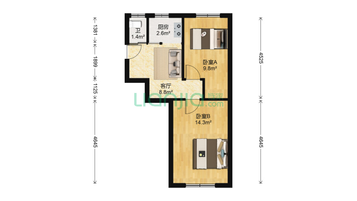 物资局宿舍二手房实景图
