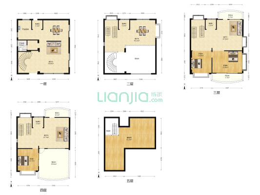 德宝花园北区 3室4厅1卫 321平方