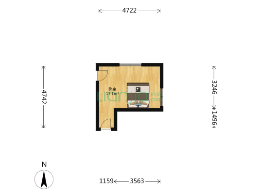 邮政小区（武广万松园） 1室0厅0卫 64平方