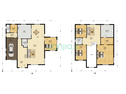 泰晤士小镇(别墅) 4室2厅4卫 316平方