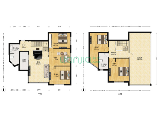 兰苑公寓 5室1厅2卫 163平方
