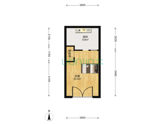 旺君国际 1室0厅0卫 35平方
