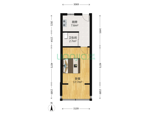 23A街区 1室0厅1卫 35平方