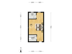 名流美域   南向一居 满二 诚意出售-涿州名流美域户型图