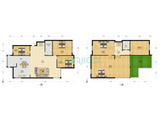 临江花园 5室1厅2卫 256平方
