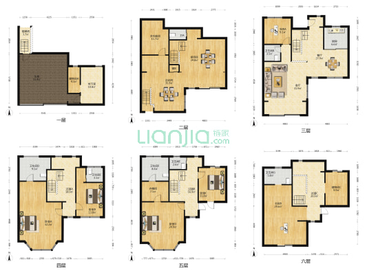 同润玫瑰园 8室2厅7卫 327平方