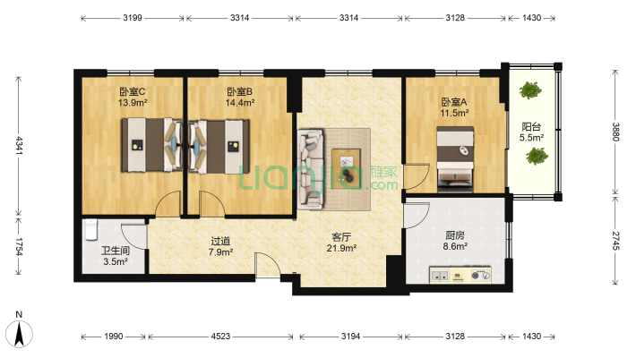 出版大厦二手房实景图